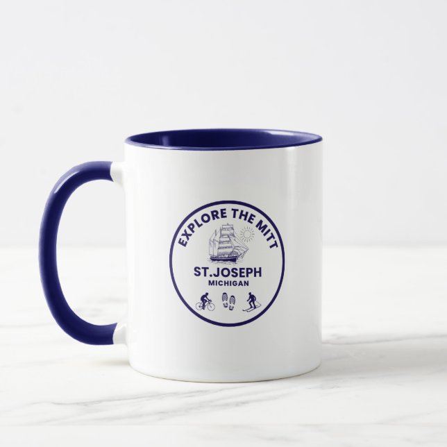 St. Joseph Michigan Coffee Mug (Left)