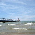 St. Joseph Michigan Lighthouse Keychain<br><div class="desc">Featuring the lighthouse on Lake Michigan as seen from Tiscornia Beach in St. Joe Michigan.</div>