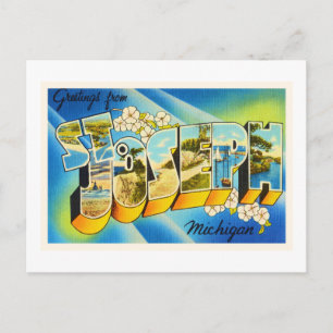St Joseph Michigan MI Old Vintage Travel Souvenir Postcard