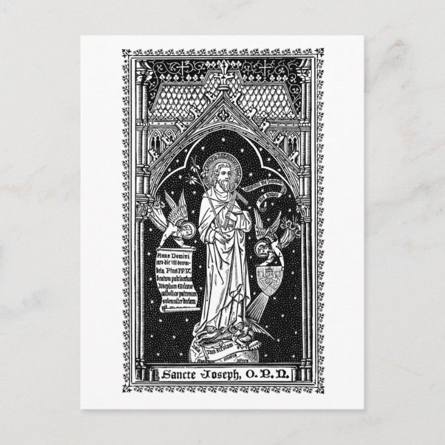 St. Joseph, Patron of the Church (DT 01) Postcard (Front)