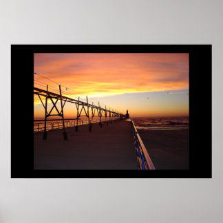 St. Joseph Pier Light, MI HI RES Poster