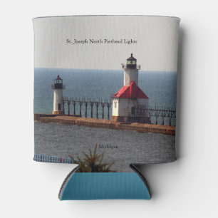 St. Joseph Pierhead Lights can cooler