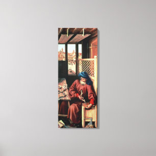 St. Joseph Portrayed as a Mediaeval Carpenter Canvas Print