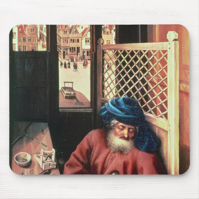 St. Joseph Portrayed as a Mediaeval Carpenter Mouse Mat (Front)