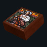 St. Joseph pray for us - stained glass window Gift Box<br><div class="desc">Photograph of a beautiful stained glass window of St. Joseph,  which is now in the "public domain". Some of the products with this picture also say "St. Joseph,  pray for us".  Feel free to change the background colours and/or add your own words via the customisation tools.</div>