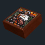 St. Joseph pray for us - stained glass window Gift Box<br><div class="desc">Photograph of a beautiful stained glass window of St. Joseph,  which is now in the "public domain". Some of the products with this picture also say "St. Joseph,  pray for us".  Feel free to change the background colours and/or add your own words via the customisation tools.</div>