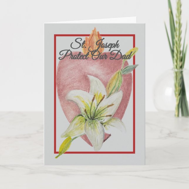 St. Joseph Protect Our Dad Card | Father’s Day (Front)