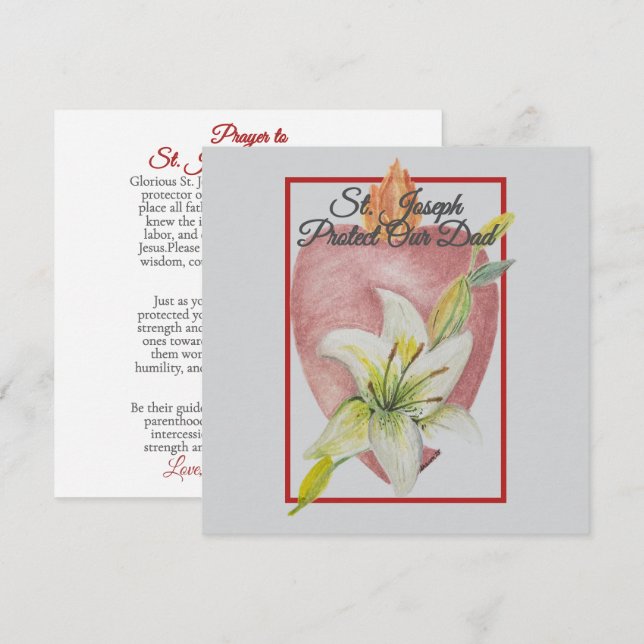 St. Joseph Protect Our Dad Father’s Day Card (Front/Back)