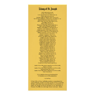 St. Joseph, Protector of the Church, with Litany Rack Card