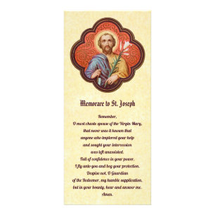 St. Joseph Rack Card with Memorare & Litany
