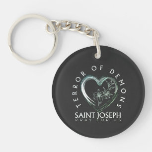 St Joseph Terror of Demons Key Ring