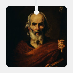 St. Joseph the Betrothed The Guardian of the Home Metal Tree Decoration