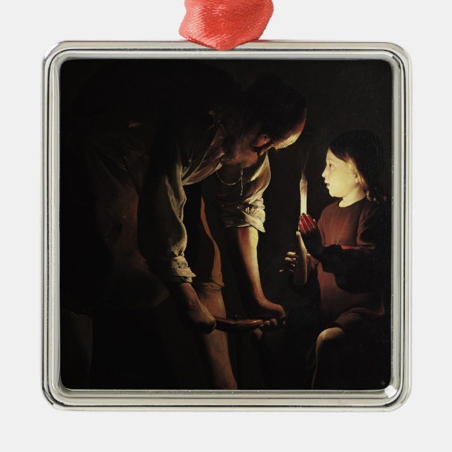 St. Joseph, the Carpenter, c.1640 Metal Tree Decoration (Front)