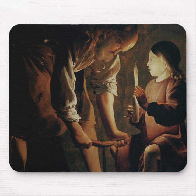 St. Joseph, the Carpenter Mouse Mat (Front)