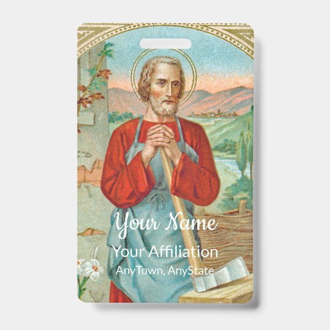 St. Joseph the Worker (BK 31) ID Badge (Front)