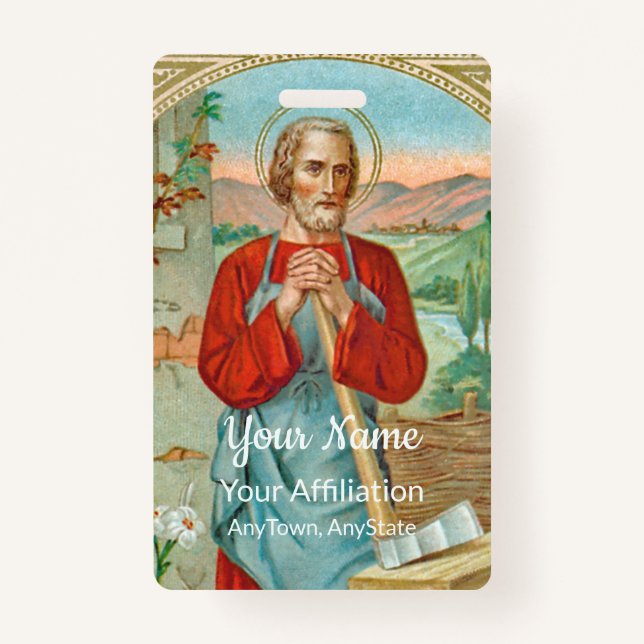 St. Joseph the Worker (BK 31) ID Badge (Front)