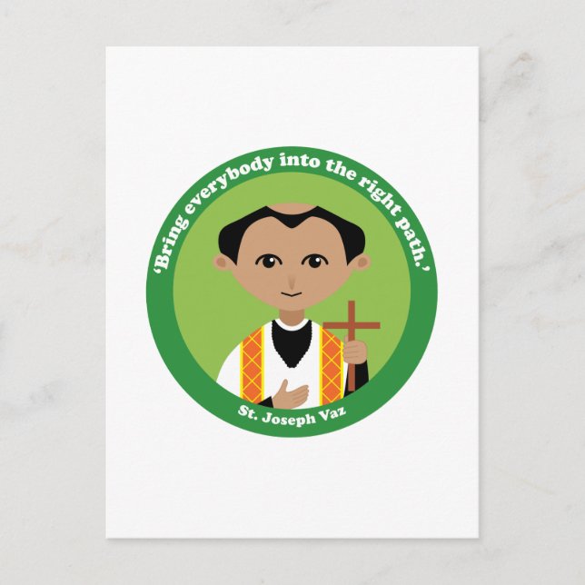 St. Joseph Vaz Postcard (Front)