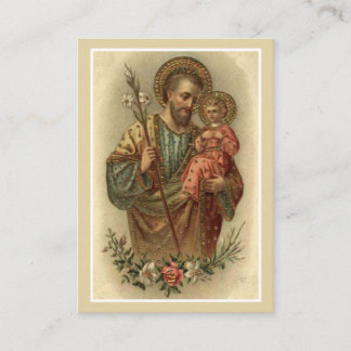 St. Joseph Wedding Favour Prayer Card Religious 