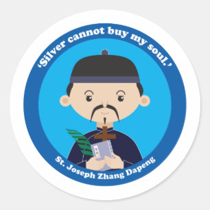 St. Joseph Zhang Dapeng Classic Round Sticker