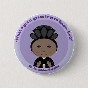 St. Josephine Bakhita 6 Cm Round Badge