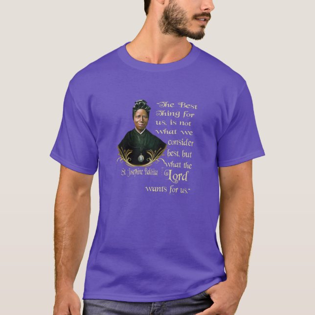St Josephine Bakhita Catholic Saint T-Shirt (Front)