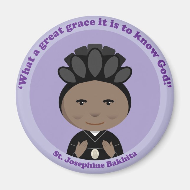 St. Josephine Bakhita Magnet (Front)