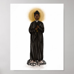 St. Josephine Bakhita Print - White Background 
