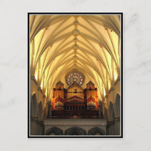 St. Joseph's Cathedral - Choir Loft / Organ Pipes Postcard