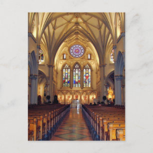 St. Joseph's Cathedral - Main Aisle/Front Postcard