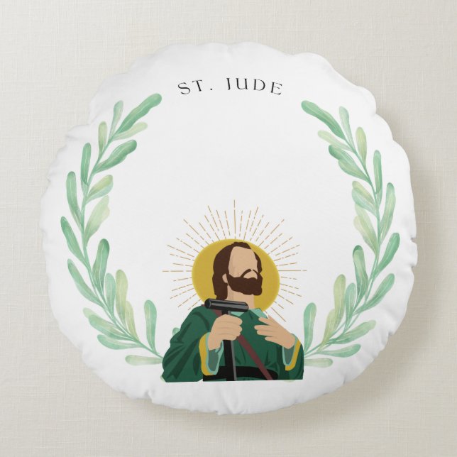 St. Jude Round Pillow (Front)