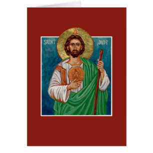St Jude Thaddeus Icon   Lost Causes   Blank Card