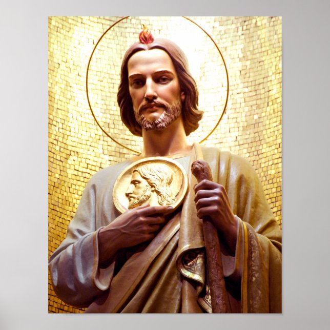 St Jude Thaddeus, patron saint of the impossible. Poster (Front)