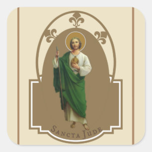 St. Jude the Apostle Cousin of Jesus Square Sticker