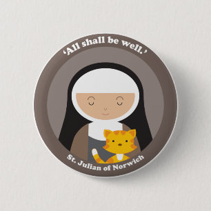 St. Julian of Norwich 6 Cm Round Badge