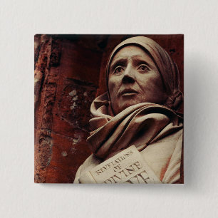 St. Julian of Norwich Mystic Visions & Sacred Art 15 Cm Square Badge