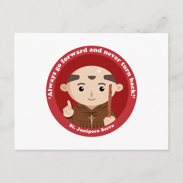 St. Junipero Serra Postcard (Front)