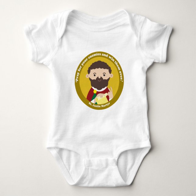 St. Justin Martyr Baby Bodysuit (Front)