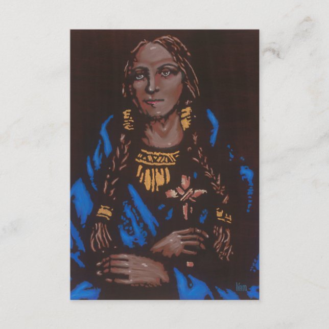 St. Kateri Tekakwitha Prayer Card (Front)