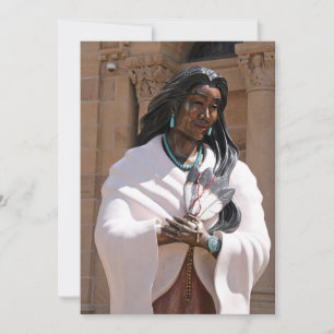 St. Kateri Tekakwitha The Sacred Lily Fine Art Holiday Card