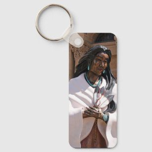 St. Kateri Tekakwitha The Sacred Lily Fine Art Key Ring