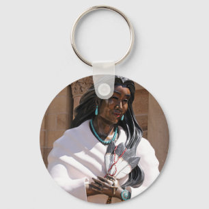 St. Kateri Tekakwitha The Sacred Lily Fine Art Key Ring