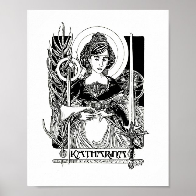 St. Katherine of Alexandria Poster (Front)
