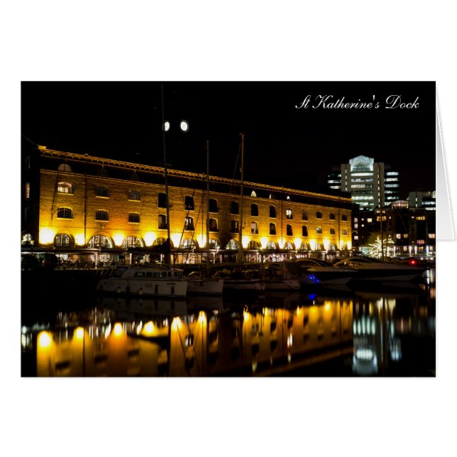 St Katherines Dock London night View (Front Horizontal)