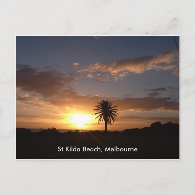St Kilda Beach Melbourne Postcard (Front)