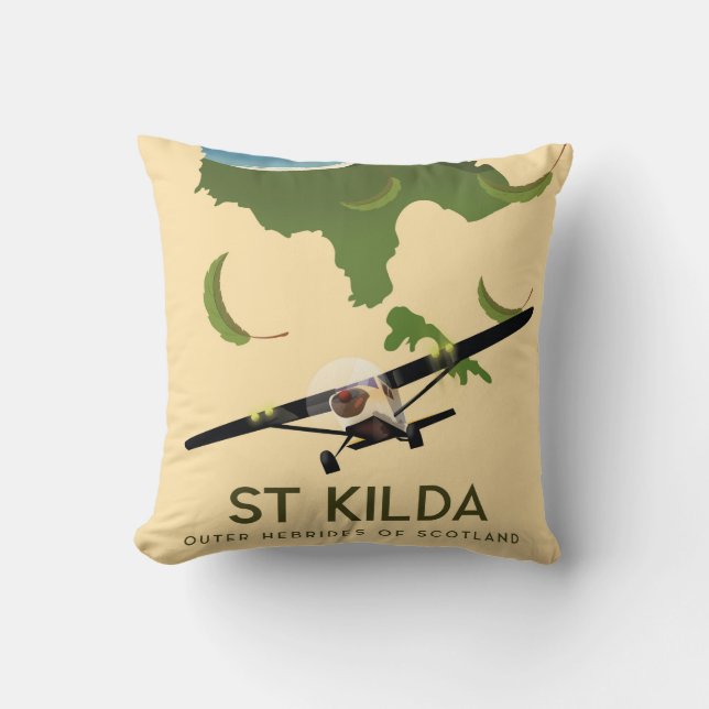 St Kilda, Outer Hebrides Scotland Cushion (Front)