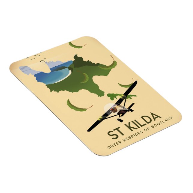 St Kilda, Outer Hebrides Scotland Magnet (Right Side)