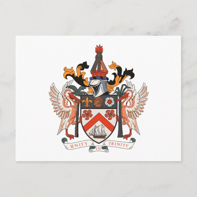 St. Kitts and Nevis Coat of Arms Postcard (Front)