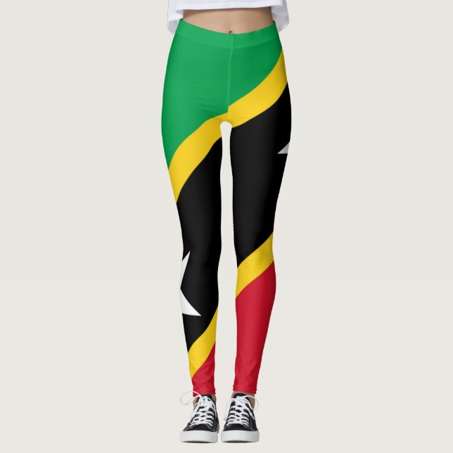 St.Kitts and Nevis flag leggings (Front)