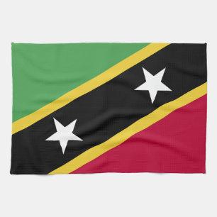 St. Kitts and Nevis Flag Tea Towel