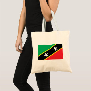 St Kitts And Nevis Flag Tote Bag